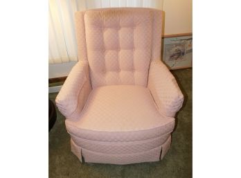 Vintage Choice Seating Gallery Tufted Arm Chair With Wood Legs