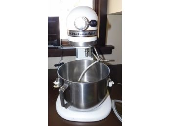 Kitchen Aid Mixer Model K5-a 10 Speed By Hobart With Attachments