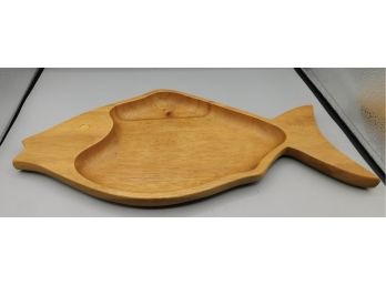 Solid Wood Fish Style Platter