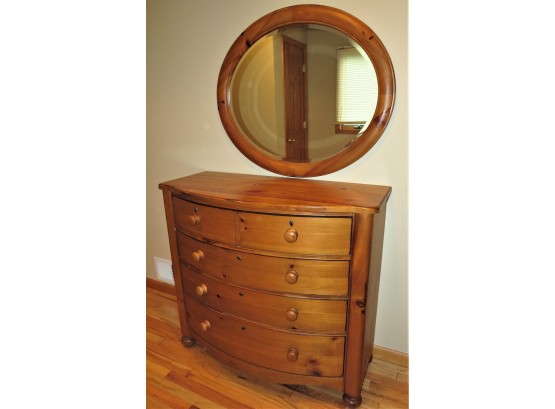 Fabulous Broyhill Yorkshire Market Wood 4-drawer Dresser With Matching Wall Mirror