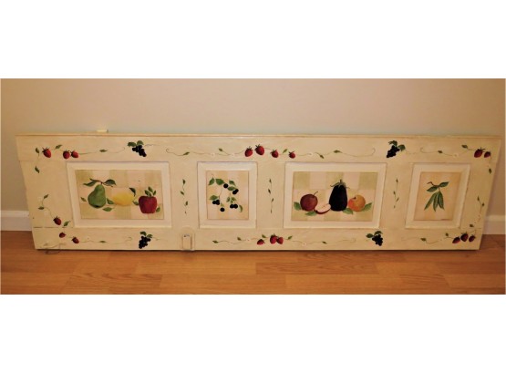 Painted Door Wall Decor With Lovely Fruit Design