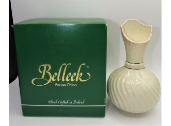 Belleek Pottery Ltd. Parian China Porcelain Bud Vase - In Original Box