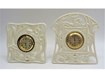 Lenox Table Clocks - Set Of 2 (one Original Box)
