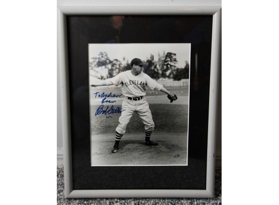 Cleveland Baseball Pitcher - Signed Bob Feller Photo - 65/90 Personalized