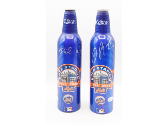 Collectible - Signed Bud Light Beers - J.Reyes & David Wright Shea Stadium
