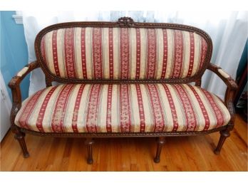 Stunning Mid Century Victorian Love Seat - Upholstered