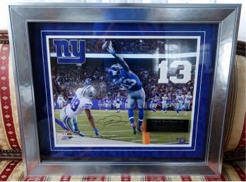 Odell Beckham JR's Signed One-handed Touchdown Catch - 3D - Framed - Certificate Of Authenticity