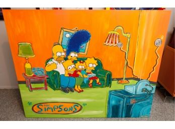 The Simpsons On Canvas - 'Homie And The Gang'  Artist Lisas Grubb -#428
