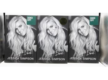 Lot Of 3 Jessica Simpson Signed  Books  'Open Book'