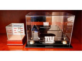 One Acrylic Display Boxes For Sports Memorabilia &  Mariano Rivera's Last Season Dirt
