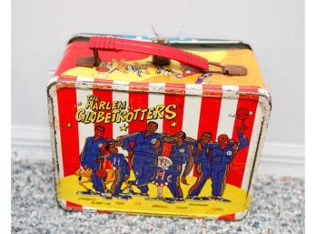 Vintage Collectable Harlem Globetrotters Tin Lunch Box - Thermos Missing 1971