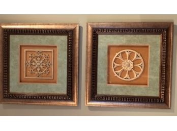 Pair Of Decorative Framed Art Work From Home Goods