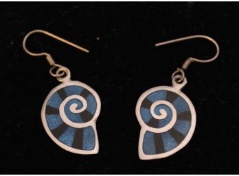 Costume Jewelry Gemstone Swirl Earrings