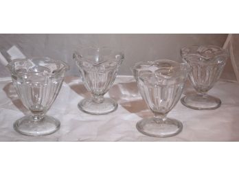 Set Of 4 Ice Cream Sundae Glasses