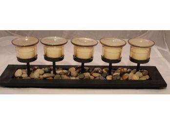 Rock Garden Votive Candle Holder