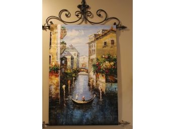 Hanging Scroll Gondola Hand Painted Oil Painting