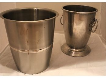 2 Stainless Steel Ice Buckets