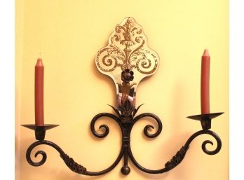 Pair Of Candle Wall Sconces