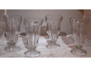 4 Piece 12 Ounce Milk Shake Glass Set