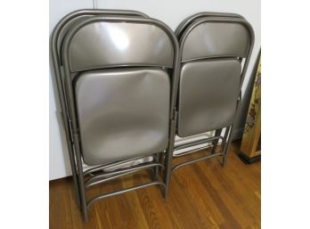 Lot Of 4 Metal Folding Chairs