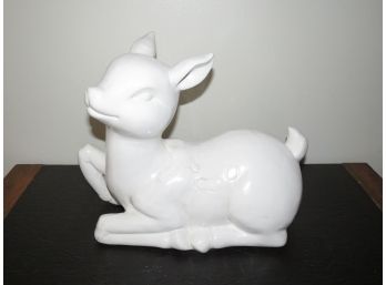 Home View Design - White Ceramic Baby Deer - Home Decor