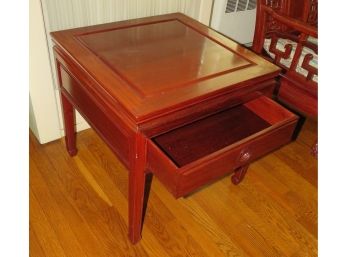 Stunning Oriental Side Table W/ Drawer