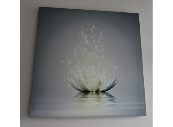 Soothing Mystical Water Lily Wall Decor 20'L X 19.5'H