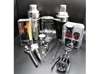 Assorted Lot Of Bar Accessories