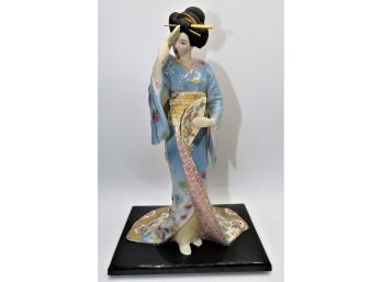 The Franklin Mint 'dance Of The Geisha' By Masanio Ima Fine Porcelain Figurine