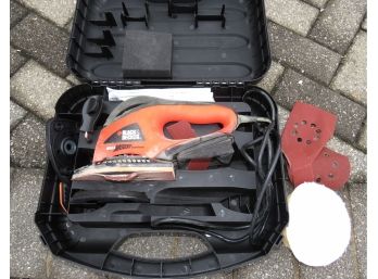 BLACK & DECKER Mega Mouse MULTI SANDER/POLISHER 4 IN 1 Model MS700 Kit With Carry Case