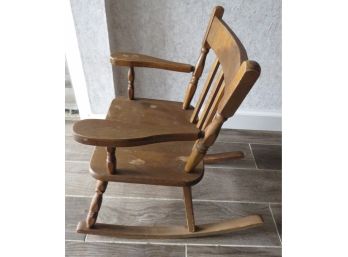 Children's Wood Rocking Chair