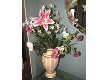 Beautiful Artificial Flowers In Decorative Vase