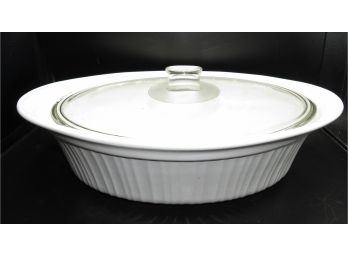 Corning Ware French White Baking Dish With Lid