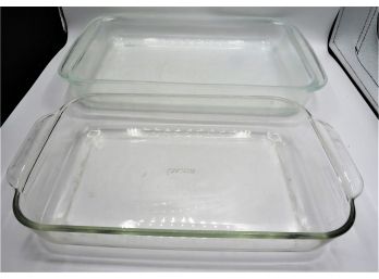 Pyrex Glass Rectangular Baking Dishes - Set Of 2