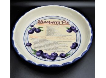Blueberry Pie Recipe Pie Plate