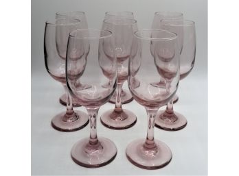 Tinted Glass Wine Glasses - Set Of 8