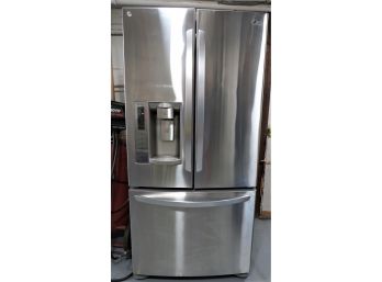 LG Ultra-Large Capacity 3-Door French Door Refrigerator With Ice & Water Dispenser #LFX25978ST/01