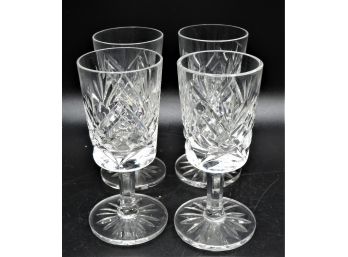 Beautiful Crystal Cordial Glasses - Set Of 4