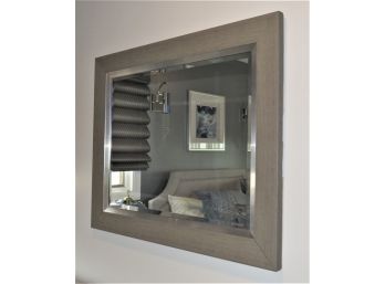 Modern Stylish Gray & Silver  Framed Wall Mirror
