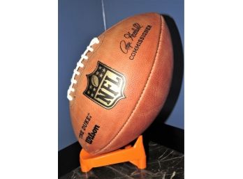 Wilson 'the Duke' Roger Hoodell  Commissioner NFL Football With Plastic Stand