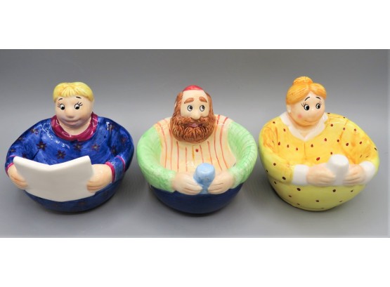 Jewish Themed Small Decorative Bowls - Set Of 3