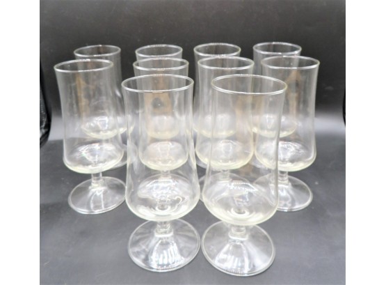 Stemmed Glassware - Set Of 10 Glasses
