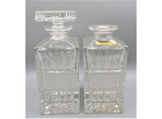 Crystal Decanters - Set Of 2