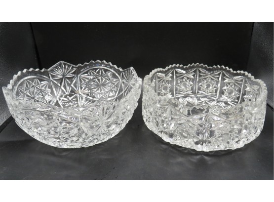 Crystal Bowls  - Assorted Set Of 2