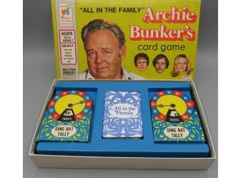 Vintage Milton Bradley 'all In The Family' Archie Bunker's Card Game 1972