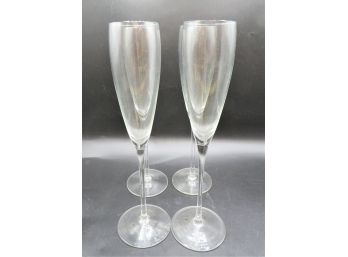 Toscany Handblown Champagne Flutes - Set Of 4
