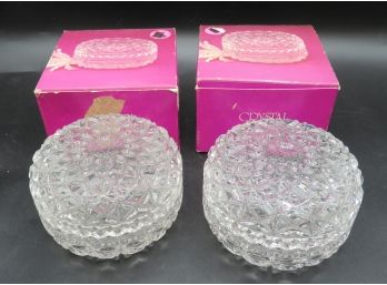 Crystal Gems By Colony Miniature Keepsake Box - Set Of 2 In Original Boxes