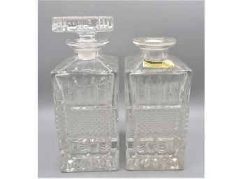 Crystal Decanters - Set Of 2