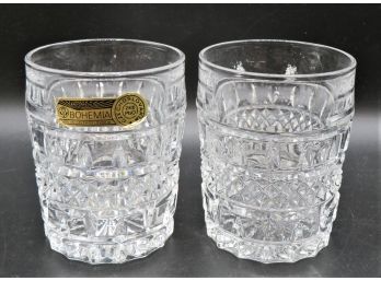 Bohemia Lead Crystal Glasses - Set Of 2