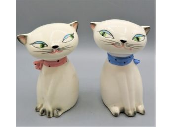 Holt Howard 1958 Vintage Siamese Cozy Cats Salt & Pepper Shakers Kittens Set Of 2